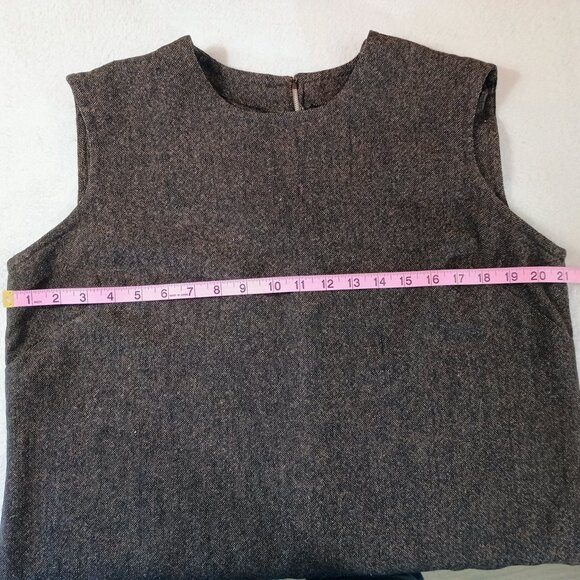 EUC: Vintage 60s Gray Sleeveless Sheath Dress ILGWU Union Made Size see desc - Picture 5 of 7